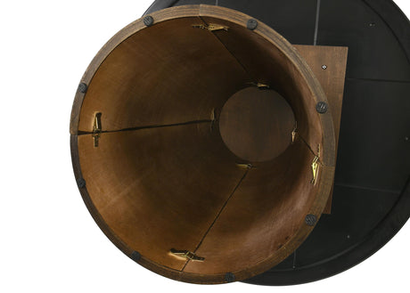 Franklin Gray and Dark Oak 5-Piece Round Dining Room Set from Coaster - Luna Furniture