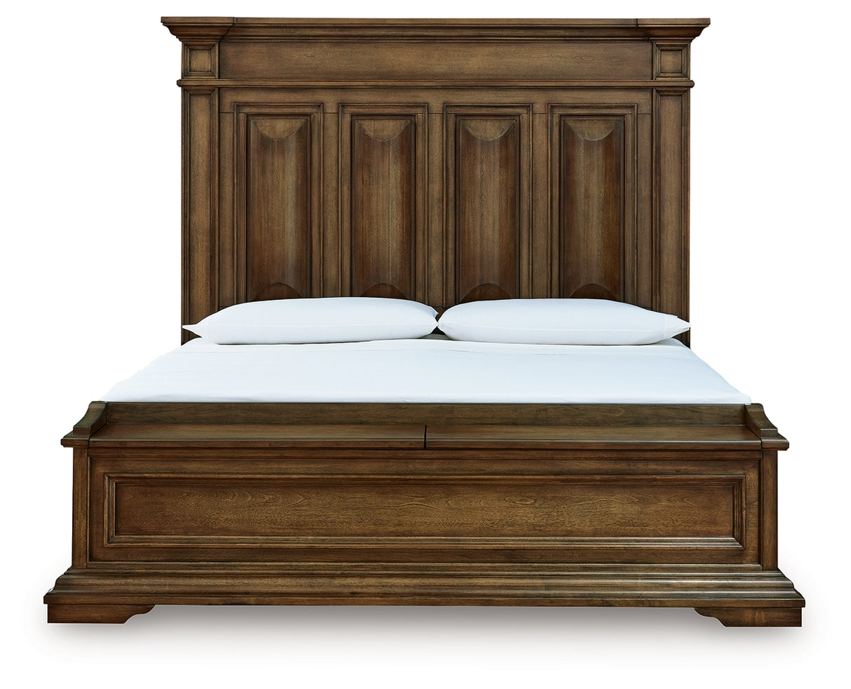 Frantanna Brown California King Panel Storage Bed from Ashley - Luna Furniture
