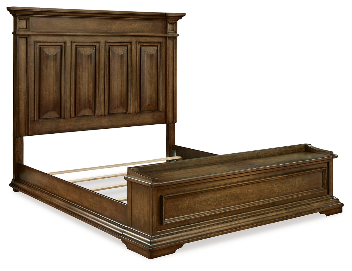 Frantanna Brown King Panel Stroage Bed from Ashley Furniture - Luna Furniture