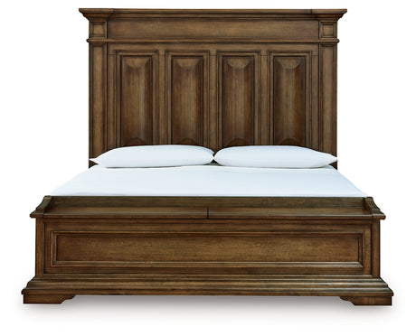 Frantanna Brown King Panel Stroage Bed from Ashley - Luna Furniture