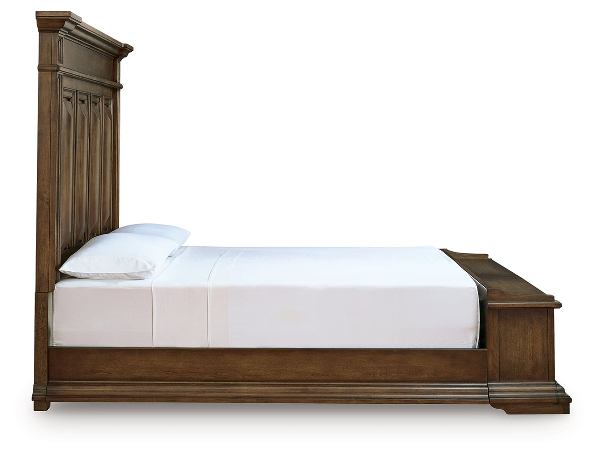 Frantanna Brown King Panel Stroage Bed from Ashley Furniture - Luna Furniture