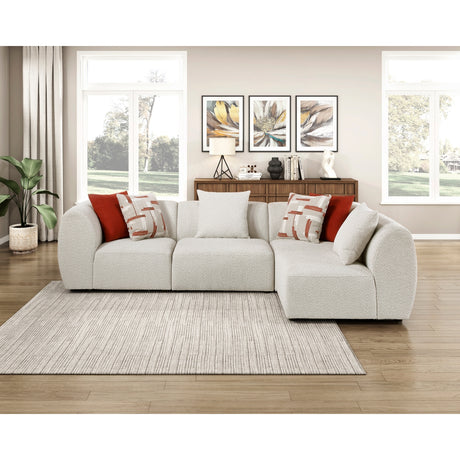 Franz Beige Chenille 4-Piece Modular Sectional from Homelegance - Luna Furniture