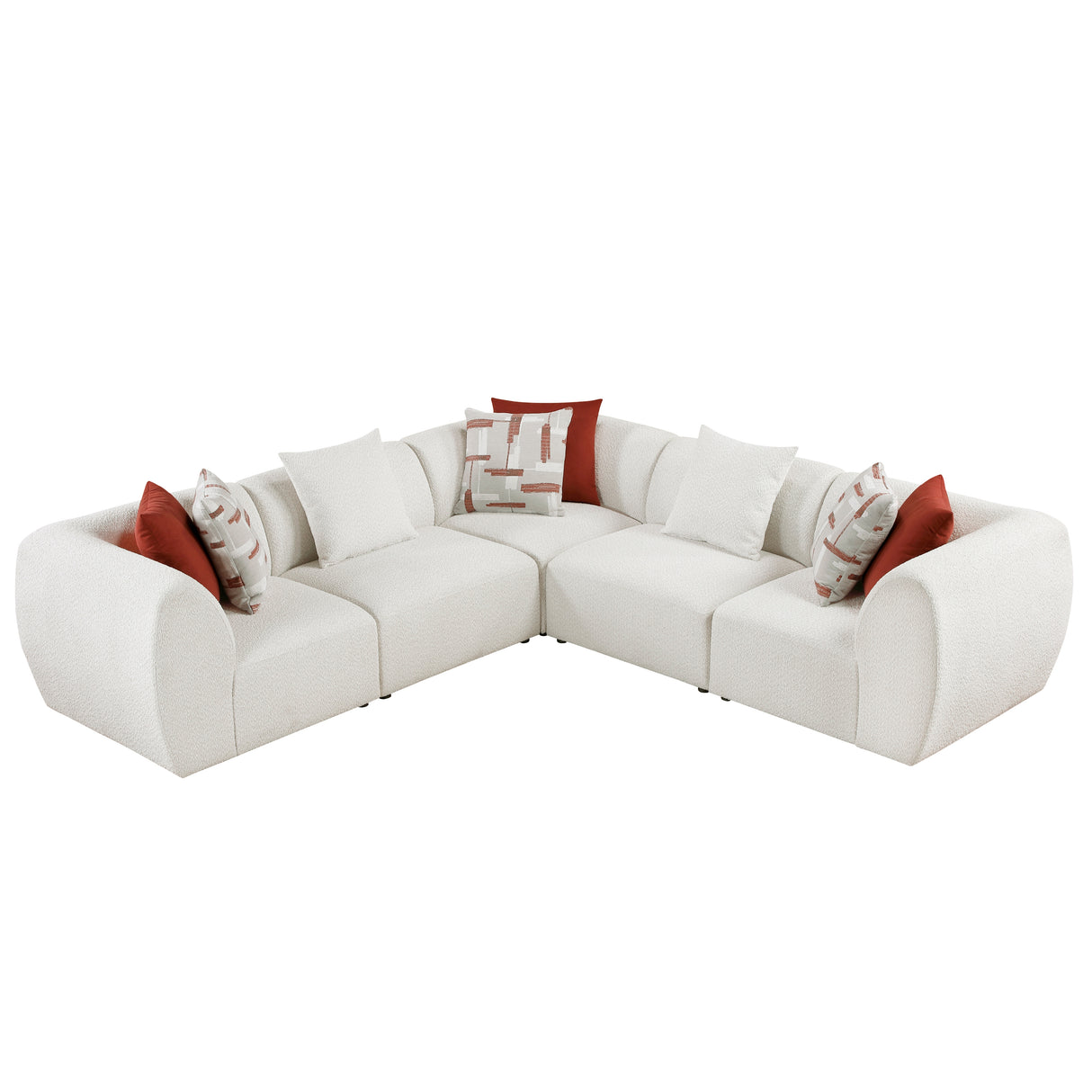 9669CN*3CR2AC (5)5-Piece Modular Sectional from Homelegance - Luna Furniture