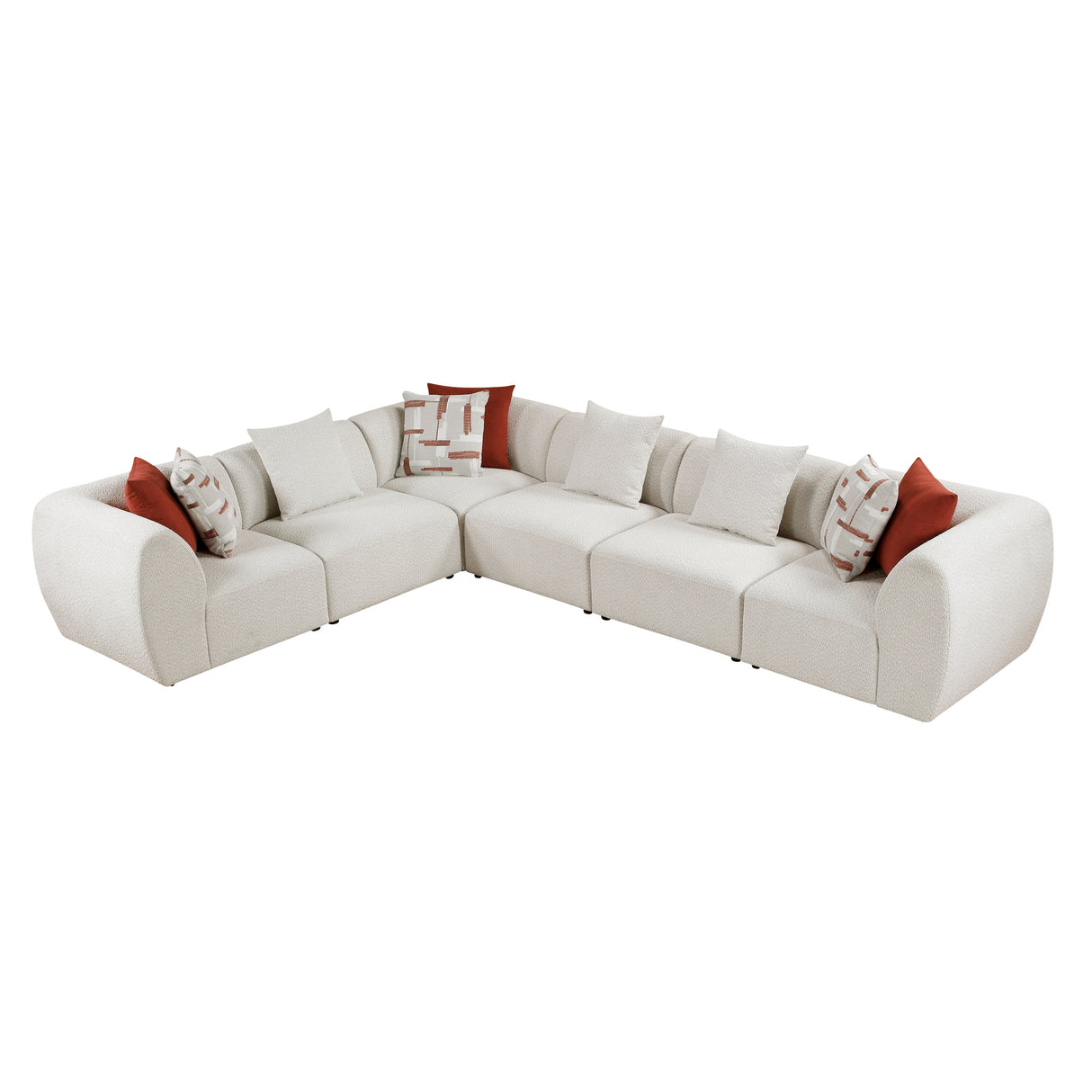 9669CN*63CR3AC (6)6-Piece Modular Sectional from Homelegance - Luna Furniture