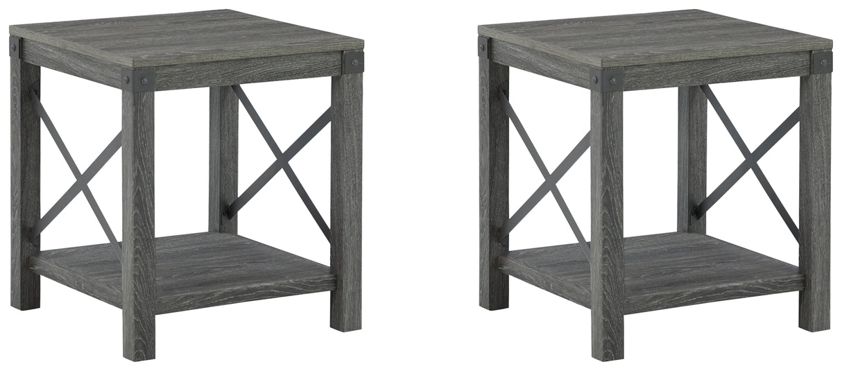 Freedan 2 End Tables in Grayish Brown from Ashley - Luna Furniture