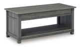 Freedan Coffee Table with 1 End Table in Grayish Brown from Ashley - Luna Furniture