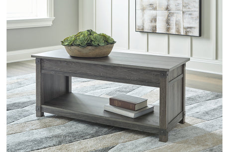 Freedan Grayish Brown Coffee Table and 2 End Tables from Ashley - Luna Furniture
