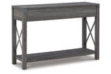 Freedan Grayish Brown Lift-top Coffee Table, 2 End Tables and Console from Ashley - Luna Furniture