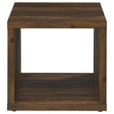Frisco Dark Pine Square Engineered Wood Side End Table from Coaster - Luna Furniture