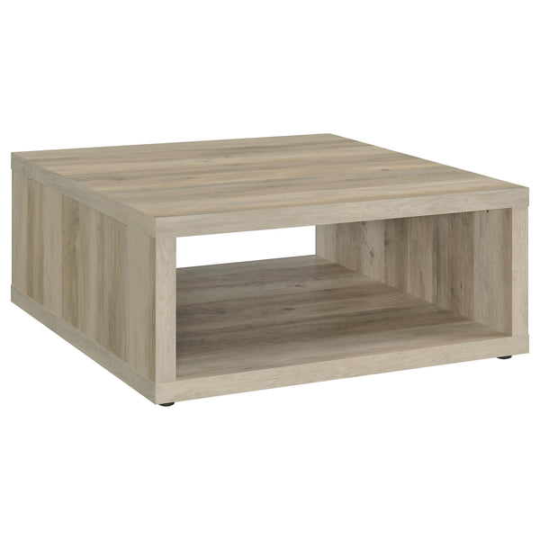 Frisco Distressed Pine Square Engineered Wood Coffee Table