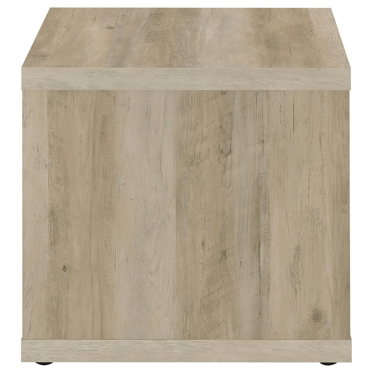 Frisco Distressed Pine Square Engineered Wood Side End Table from Coaster - Luna Furniture