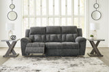 Frohn Graphite Reclining Sofa from Ashley - Luna Furniture