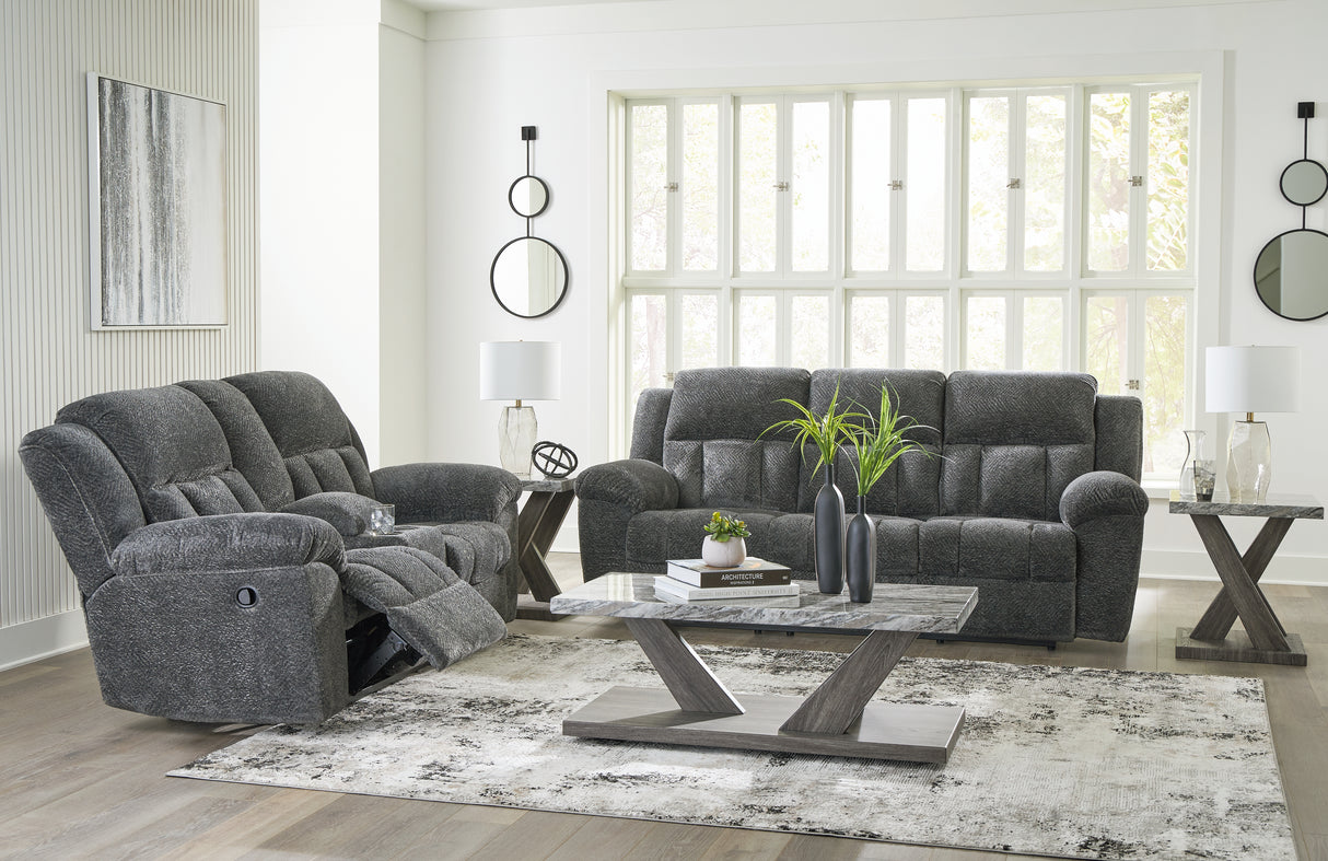 Frohn Sofa and Loveseat in Graphite from Ashley - Luna Furniture