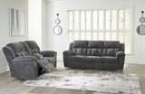 Frohn Graphite Reclining Sofa and Loveseat from Ashley Furniture - Luna Furniture