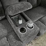 Frohn Graphite Reclining Sofa and Loveseat from Ashley Furniture - Luna Furniture