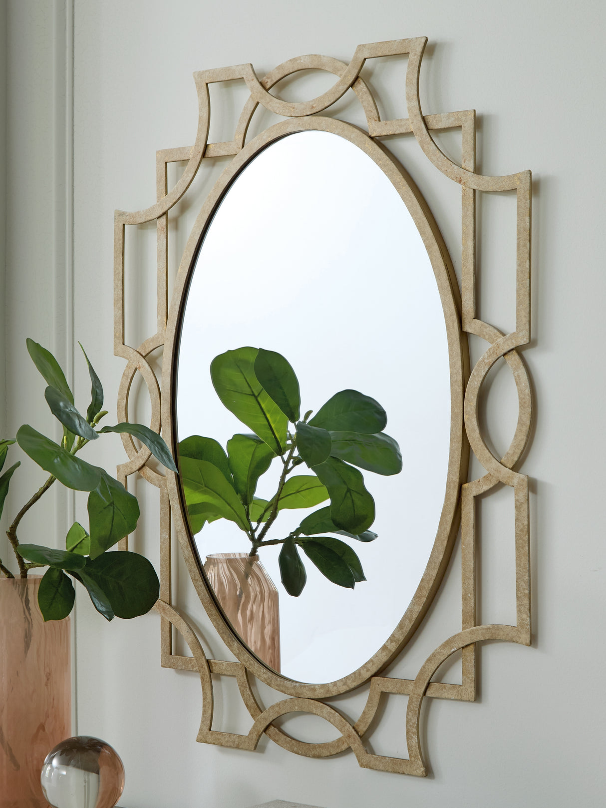 Fulkmore Antique Gold Finish Accent Mirror from Ashley - Luna Furniture