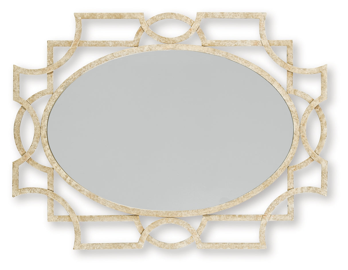 Fulkmore Antique Gold Finish Accent Mirror from Ashley - Luna Furniture