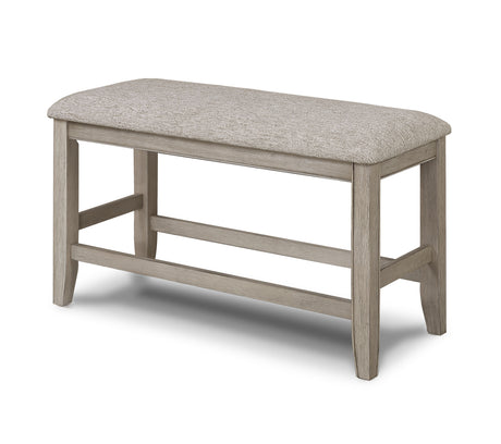 Fulton White Oak Counter Height Dining Bench from Crown Mark - Luna Furniture