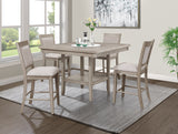 Fulton White Oak Counter Height Dining Set from Crown Mark - Luna Furniture