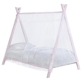 Fultonville Pink Metal Twin Tent Bed with 7-inch Mattress from Coaster - Luna Furniture