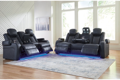 Fyne-Dyme Sapphire Power Reclining Living Room Set from Ashley - Luna Furniture