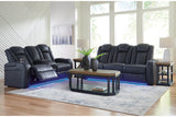 Fyne-Dyme Sapphire Power Reclining Sofa, Loveseat and Recliner from Ashley - Luna Furniture