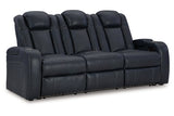 Fyne-Dyme Sapphire Power Reclining Sofa, Loveseat and Recliner from Ashley - Luna Furniture