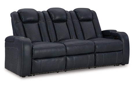 Fyne-Dyme Sapphire Power Reclining Sofa, Loveseat and Recliner from Ashley - Luna Furniture