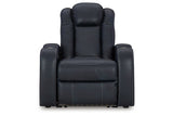 Fyne-Dyme Sapphire Power Reclining Sofa, Loveseat and Recliner from Ashley - Luna Furniture