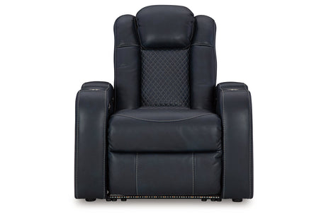 Fyne-Dyme Sapphire Power Reclining Sofa, Loveseat and Recliner from Ashley - Luna Furniture
