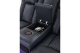 Fyne-Dyme Sapphire Power Reclining Sofa, Loveseat and Recliner from Ashley - Luna Furniture