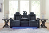 Fyne-Dyme Sapphire Power Reclining Sofa, Loveseat and Recliner from Ashley - Luna Furniture