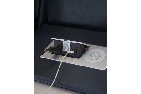 Fyne-Dyme Sapphire Power Reclining Sofa, Loveseat and Recliner from Ashley - Luna Furniture