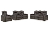 Fyne-Dyme Shadow Power Reclining Sofa, Loveseat and Recliner from Ashley - Luna Furniture