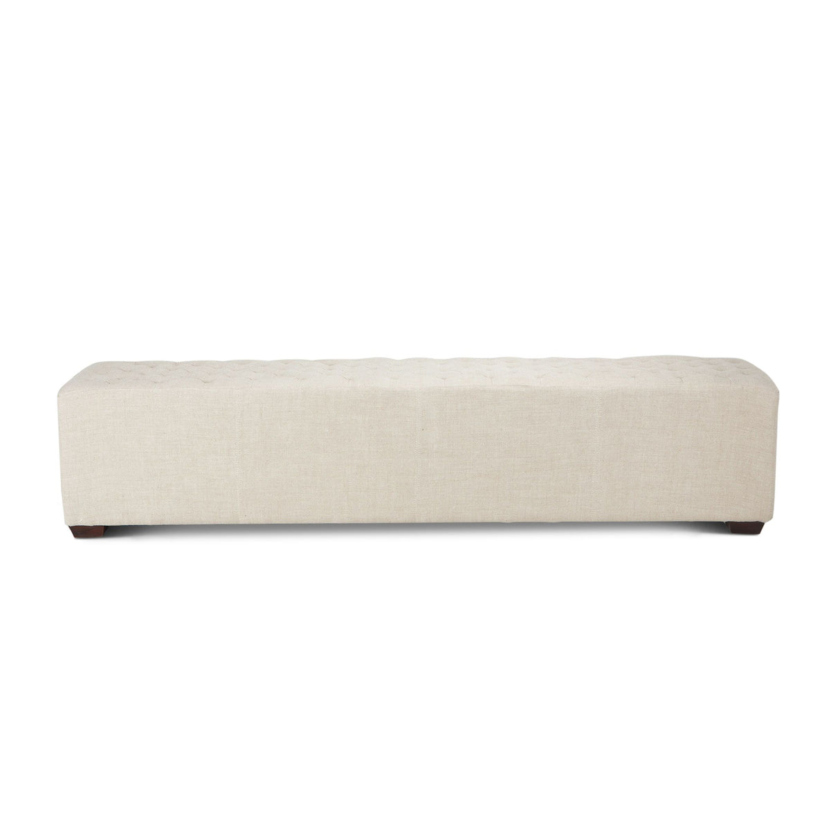 D'Orsay 79" Upholstered Bench in Beige Linen from Home Trends & Design - Luna Furniture
