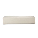 D'Orsay 79" Upholstered Bench in Beige Linen from Home Trends & Design - Luna Furniture