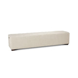 D'Orsay 79" Upholstered Bench in Beige Linen from Home Trends & Design - Luna Furniture