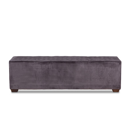 D'Orsay 59" Upholstered Bench in Asphalt Velvet from Home Trends & Design - Luna Furniture