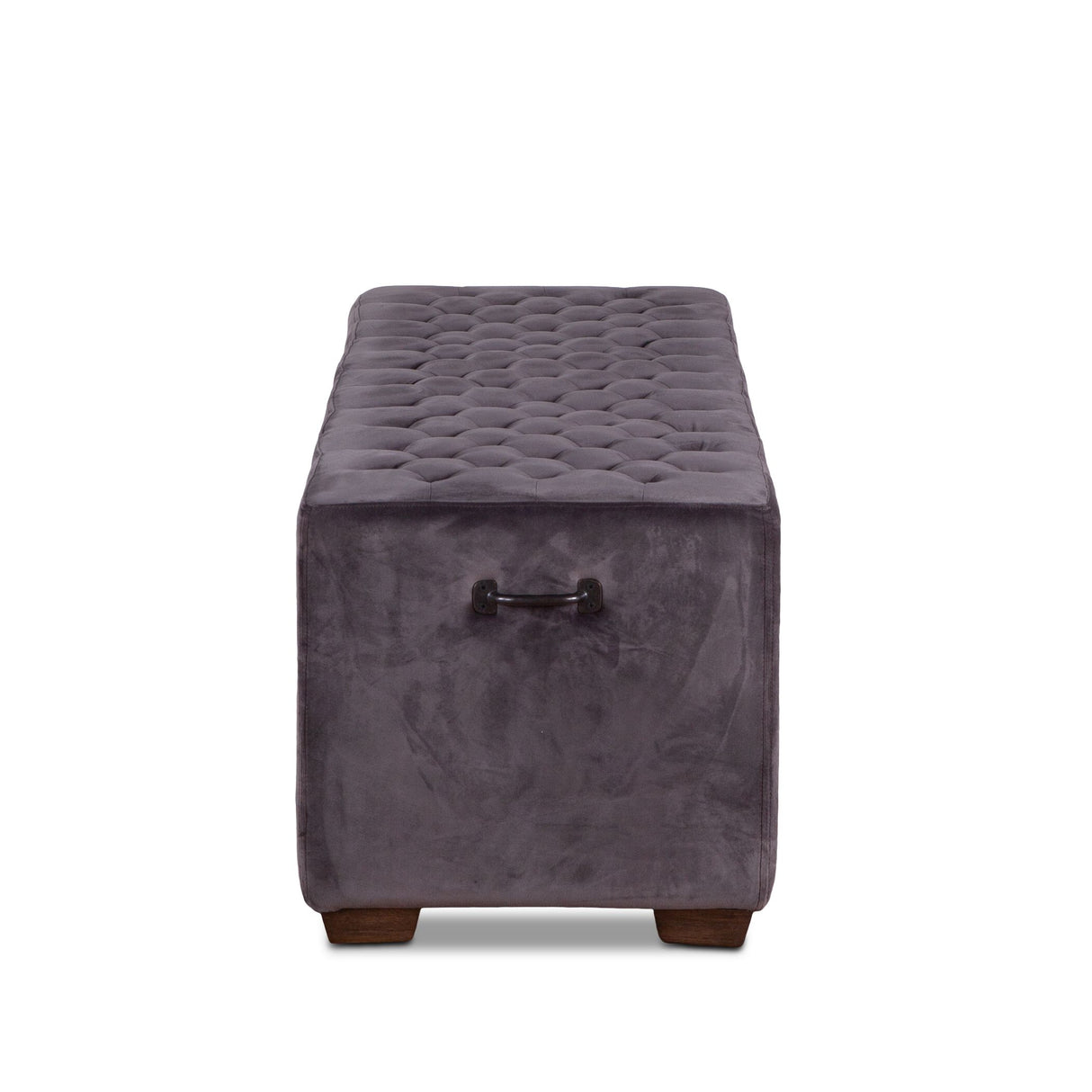 D'Orsay 59" Upholstered Bench in Asphalt Velvet from Home Trends & Design - Luna Furniture
