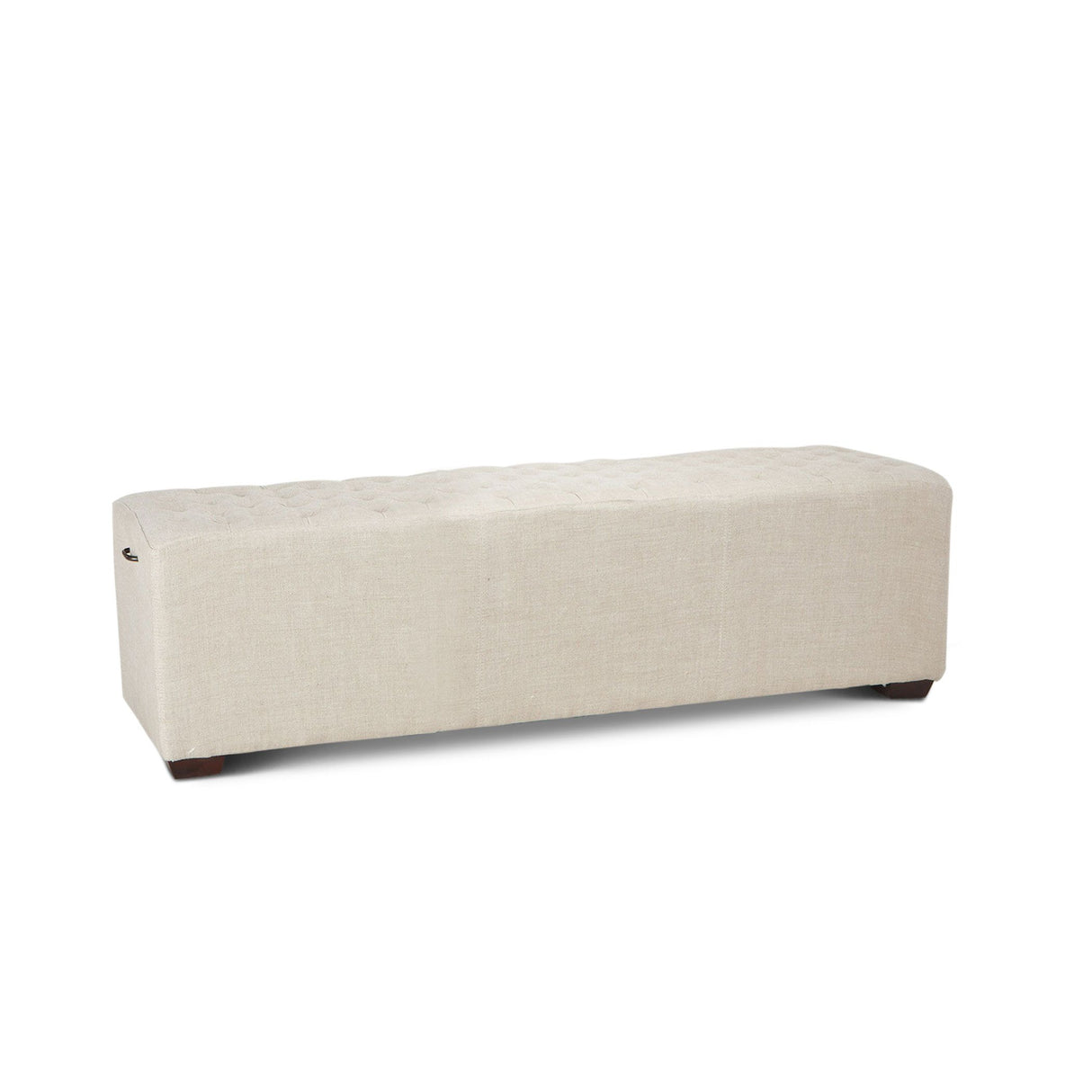 D'Orsay 59" Upholstered Bench in Beige Linen from Home Trends & Design - Luna Furniture
