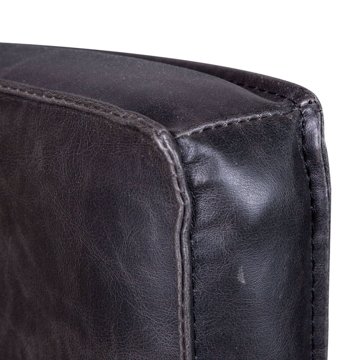 Madison 24" Dining Armchair in Black Eco Leather with Dark Legs from Home Trends & Design - Luna Furniture