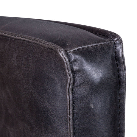 Madison 24" Dining Armchair in Black Eco Leather with Dark Legs from Home Trends & Design - Luna Furniture