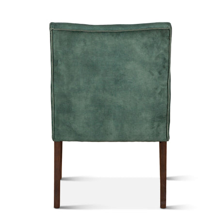 Madison 24" Dining Armchair in Green Velvet with Dark Legs from Home Trends & Design - Luna Furniture