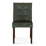 Madison 18" Dining Chair in Green Velvet with Dark Legs, Set of 2 from Home Trends & Design - Luna Furniture