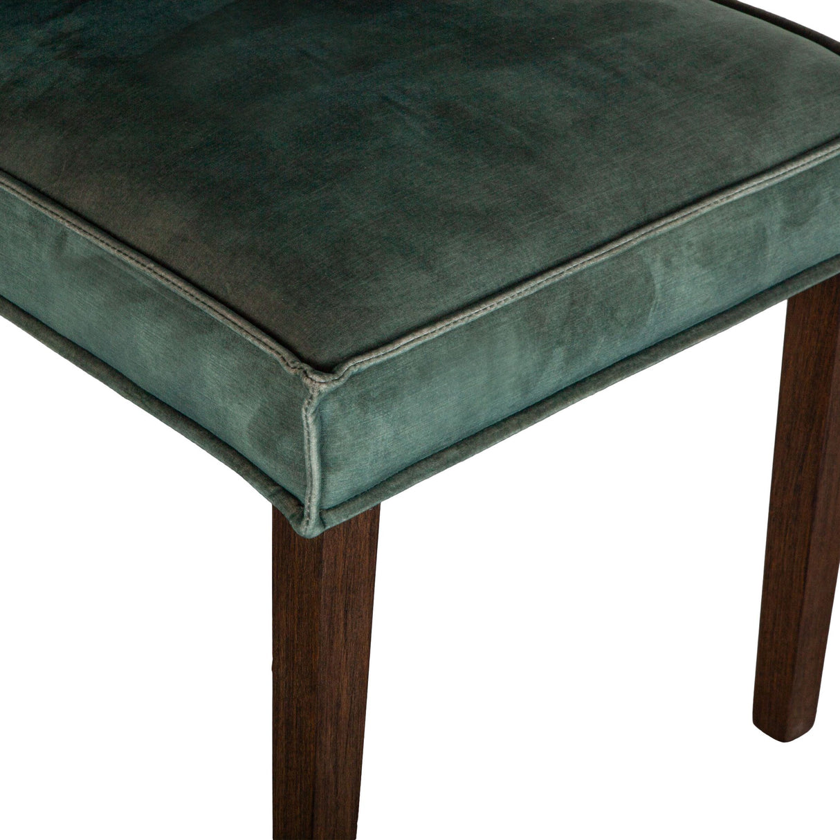 Madison 18" Dining Chair in Green Velvet with Dark Legs, Set of 2 from Home Trends & Design - Luna Furniture