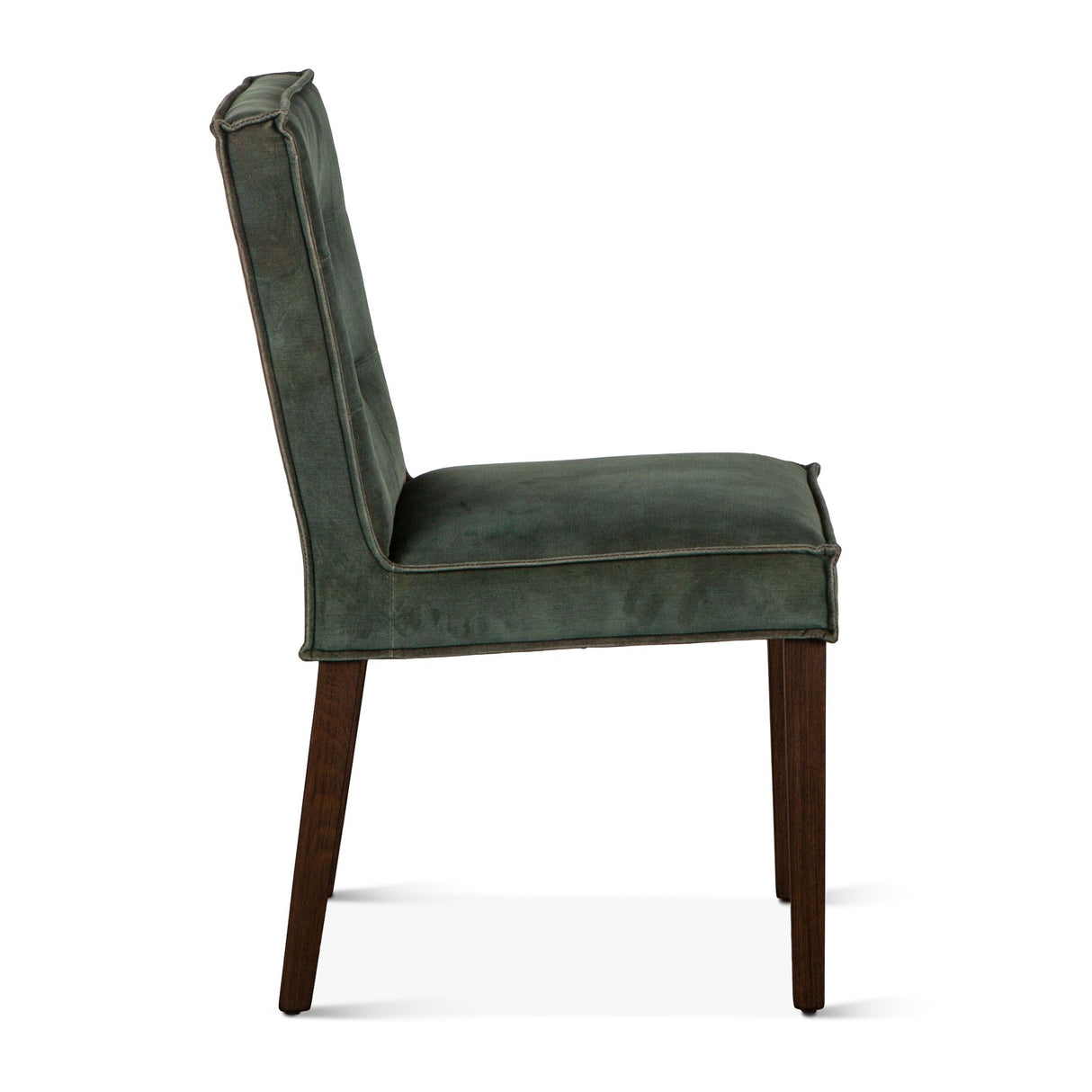 Madison 18" Dining Chair in Green Velvet with Dark Legs, Set of 2 from Home Trends & Design - Luna Furniture