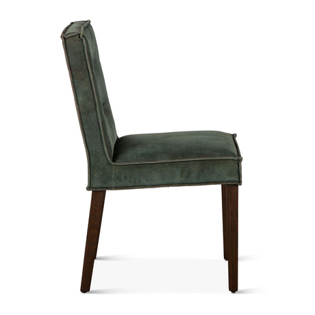 Madison 18" Dining Chair in Green Velvet with Dark Legs, Set of 2 from Home Trends & Design - Luna Furniture