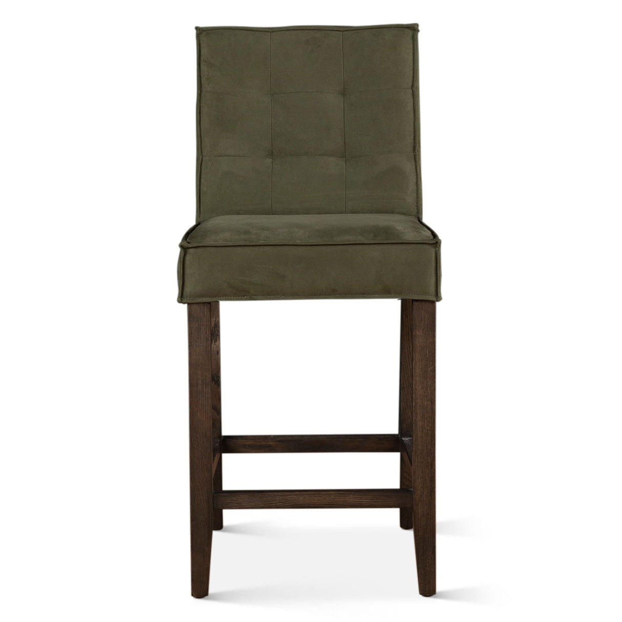 Madison Counter Chair in Green Eco Suede with Dark Legs from Home Trends & Design - Luna Furniture