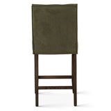 Madison Counter Chair in Green Eco Suede with Dark Legs from Home Trends & Design - Luna Furniture