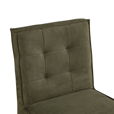 Madison Counter Chair in Green Eco Suede with Dark Legs from Home Trends & Design - Luna Furniture